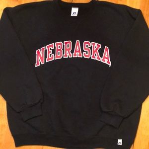 Nebraska University, Russell XL black men’s sweatshirt.